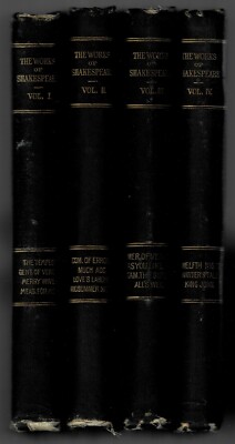 The Works Of Shakespeare 1887 complete 12 vol set John B Alden very nice-image