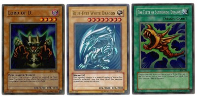 Yugioh Blue-Eyes White Dragon SDK-001 + Lord of D + Flute of Summoning Dragon-image