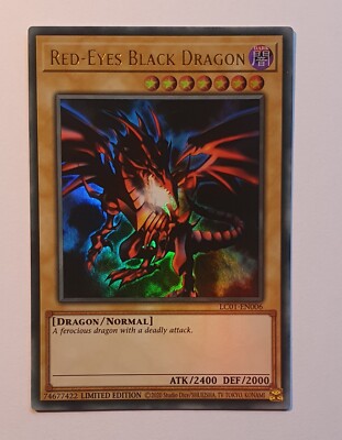 Yugioh Red-Eyes Black Dragon LC01-EN006 Limited Edition Ultra Rare Mint-image