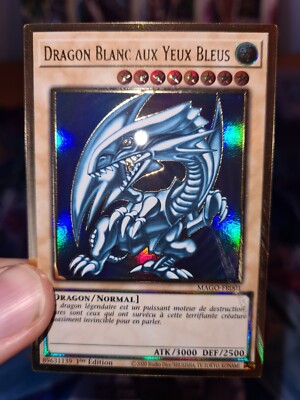 Yu-gi-oh! Misprint Blue Eyes White Dragon MAGO-FR001 French error-image