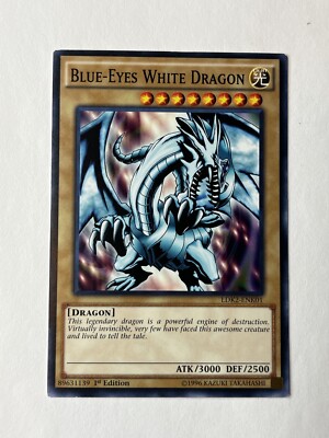 YuGiOh! Blue-Eyes White Dragon LDK2-ENK01, Common, 1st Edition, NM-image