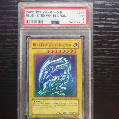 2002 Yu-Gi-Oh! Blue-Eyes White Dragon SDK-001 PSA PR 1 Vintage Graded 🔵-image