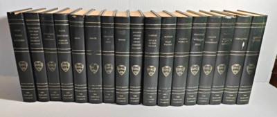 Harvard Classics 1968/1969 Deluxe Edition Set Bonded Leather 17 Volumes-image