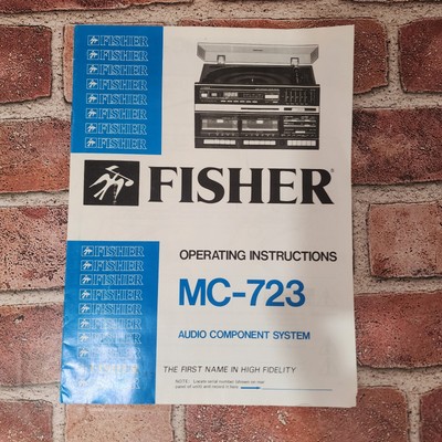 FISHER MC-723 Audio Component System Operating Instructions 1985 Manual-image