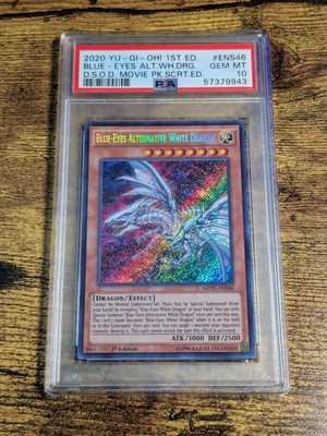 Yugioh Blue Eyes Alternative White Dragon MVP1-ENS46 PSA 10 GEM MINT Movie Pack-image
