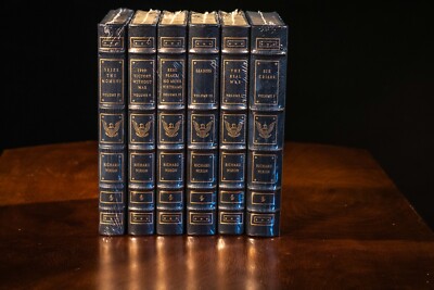 RICHARD NIXON 6 volume set, SIGNED, Easton Press Leather Bound SEALED-image