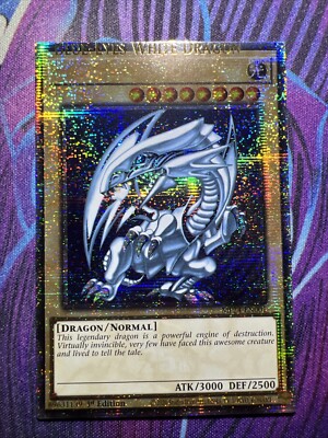 Yu-Gi-Oh! Blue-Eyes White Dragon MP24-EN001 QCR - Name Shift Misprint Error-image