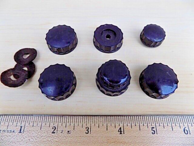 The Fisher series 61 Vacuum Tube Receiver Knob Set 1957/58-image