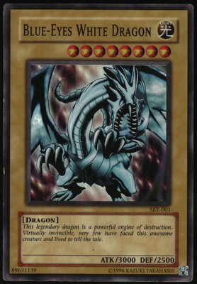 Yu-Gi-Oh! - Blue Eyes White Dragon 2004 SKE-001 Super Rare Unlimited-image