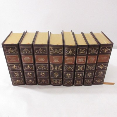 Easton Press Oxford Dictionary Thesaurus Literature Complete Set Leather Mint-image