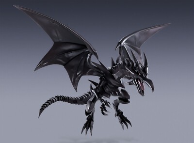 Yu-Gi-Oh! Red Eyes Black Dragon 8.7in Anime Figure Statue S.H.MonsterArts BANDAI-image