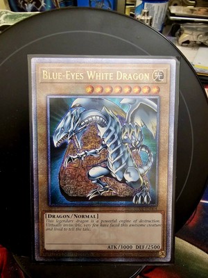 Blue-Eyes White Dragon (Quarter Century Secret Rare) LC01-EN004 Legendary...-image