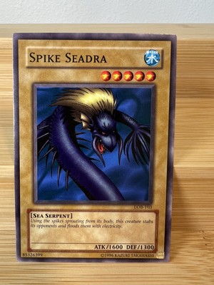 Yu-Gi-Oh! TCG Spike Seadra Legend of Blue Eyes White Dragon LOB-103 Vintage-image