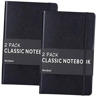 2 Pack Classic Ruled Notebooks/Journals - Premium Thick Paper Faux Leather -image