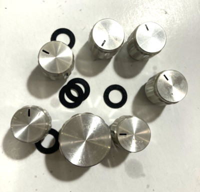 FISHER STEREO RECEIVER MODEL 232 - ORIGINAL KNOBS ,  7 KNOB LOT-image