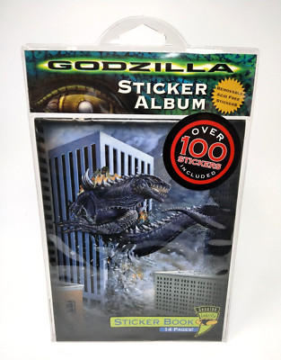 Vintage Godzilla Sticker Album 1998 Mello Smello RARE Sealed!! NOS-image