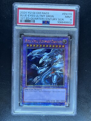 Blue Eyes Ultimate Dragon QCR 1st Edition PSA 9-image