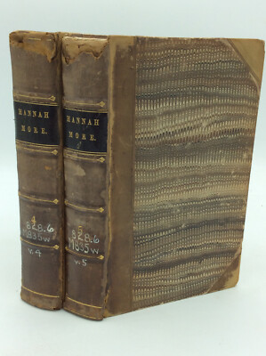 THE WORKS OF HANNAH MORE - 1839 - vol IV & V - odd volumes of set, leather-image