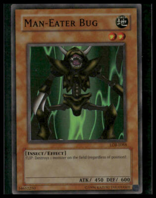 The Legend of Blue Eyes White Dragon #LOB-108 Man-Eater Bug Super Rare-image