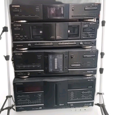 Fisher TAD-9425 Boombox Stereo AM/FM Radio Cassette, CD Player -image