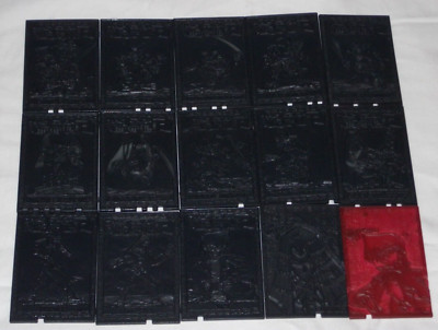 YU-GI-OH! Plastic Molded Cards 1996 Blue Red Eyes White Black Metal Toon Dragon!-image