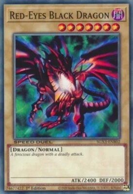 Yugioh! Red-Eyes Black Dragon - SGX3-ENB02 - Common - 1st Edition Near Mint, Eng-image