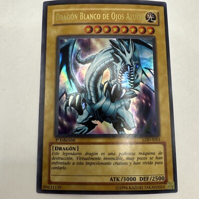 YuGiOh DRAGON BLANCO DE OJOS AZULES LDD-S001 1ST ED (Blue Eyes White Dragon)-image