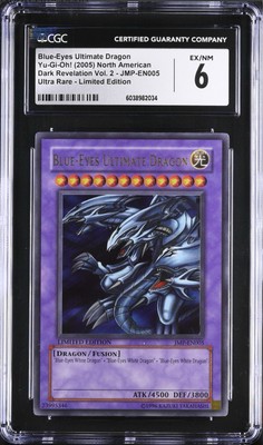 CGC 6 Blue-Eyes Ultimate Dragon JMP-EN005 Limited Edition Dark Revelation Vol. 2-image