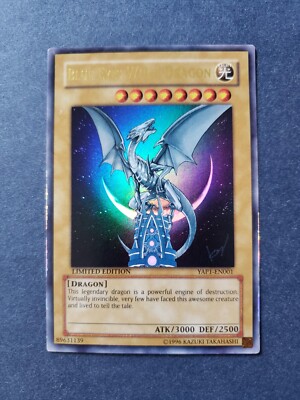 Yu-Gi-Oh! Blue-Eyes White Dragon YAP1-EN001 Ultra Rare Limited Edition LP-image