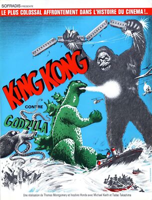 King Kong Vs Godzilla 09 Movie Poster FRIDGE MAGNET-image