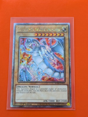 Blue-Eyes White Dragon (New Art) (QCSR) RA04-EN002 Quarter Century Stampede-image