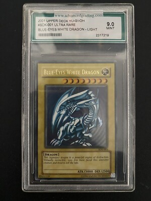 Yu-Gi-Oh! Blue Eyes White Dragon 2001 SDK-001 Mint 9.0 -image