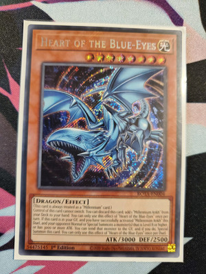 HEART OF THE BLUE-EYES ROTA-EN004 SECRET RARE NEAR MINT 1ST EDITION-image
