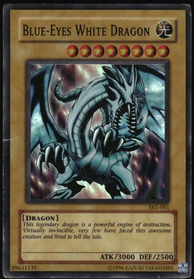 Yu-Gi-Oh! - Blue Eyes White Dragon 2004 SKE-001 Super Rare Unlimited-image