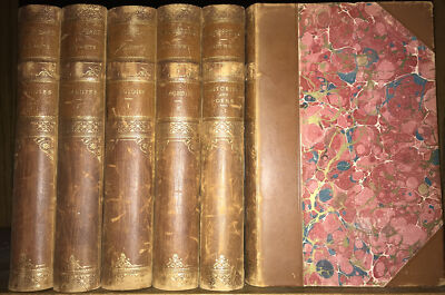 LEATHER Set; Works Of WILLIAM SHAKESPEARE! Complete 6 Original Victorian 1883!-image