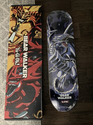 Bear walker x Yu-Gi-Oh Blue Eyes White Dragon Skateboard Deck Limited 109/500-image