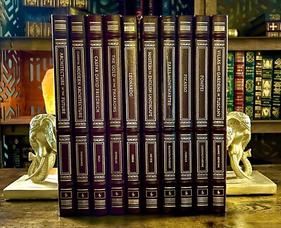 Easton Press Glorious Art 10 Volume Set! Architecture Pharaohs Tuscany Picasso-image