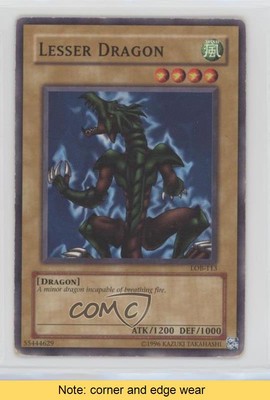 2002 Yu-Gi-Oh! Legend of Blue Eyes White Lesser Dragon #LOB-113 READ 01ic-image