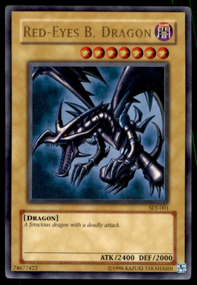 Yu-Gi-Oh! RED-EYES B. DRAGON #SDJ-001 LIGHT PLAY-image