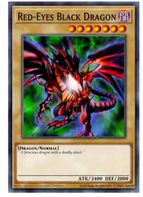 Red-Eyes Black Dragon (PCJ Art) - RA04-EN109 - Platinum Secret Rare Stampede-image