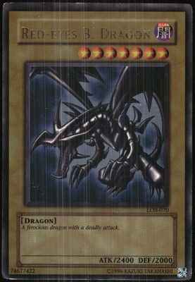 Yu-Gi-Oh! - Legends of Blue Eyes White Dragon Red-Eyes B. Dragon 2002 LOB-070-image