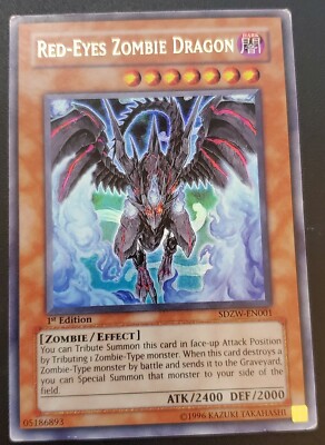 Yu-Gi-Oh! TCG Red-Eyes Zombie Dragon  (SDZW-EN001)  Ultra Rare 1st Edition-image