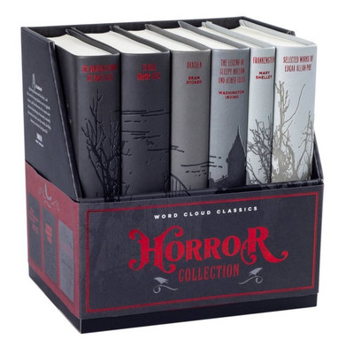 New Word Cloud Classics Horror Collection Faux Leather Book Set of 6 Canterbury-image