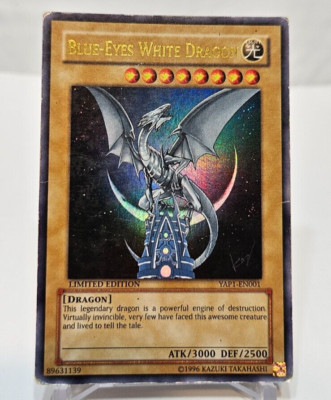 Blue-Eyes White Dragon YAP1-EN001 Ultra Rare Limited Edition Yugioh 6200-image