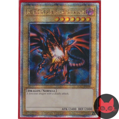 Yugioh Red-Eyes Black Dragon LC01-EN006 QC Secret Rare NM-image