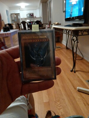 Yugioh PSA 7 NM Blue-Eyes White Dragon YAP1-EN001 Ultra Rare Anniversary Pack-image