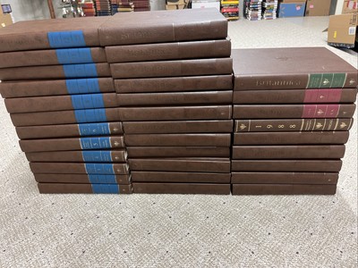 1988 Padded Leather 15th Edition Encyclopedia Britannica 33 Vol Set Micropaedia-image