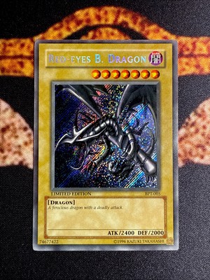 🔥YUGIOH • RED EYES B. DRAGON • SECRET RARE • BPT-005 • LIMITED EDITION • VLP🔥-image