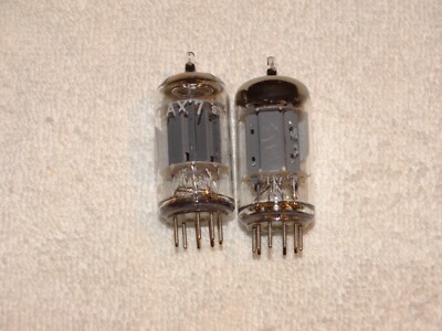 2 x 12ax7 Telefunken Tube*Fisher*Smooth Plates*Tested Very Strong*1960's*#2-image