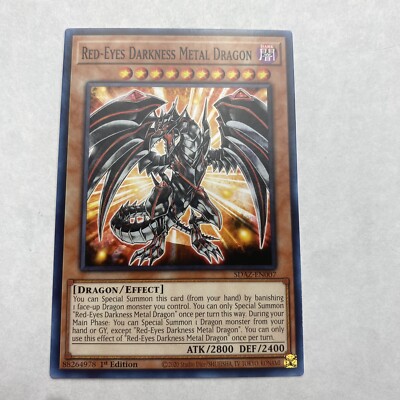 Yugioh Red-eyes Darkness Metal Dragon Sdaz-en007 Albaz Strike 1st Edition common-image